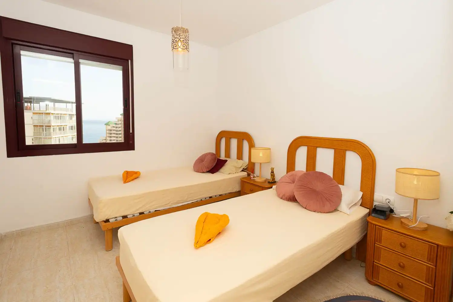 Bedroom of Apartments for sale in Calpe / Calp  with Air Conditioner, Terrace and Community pool