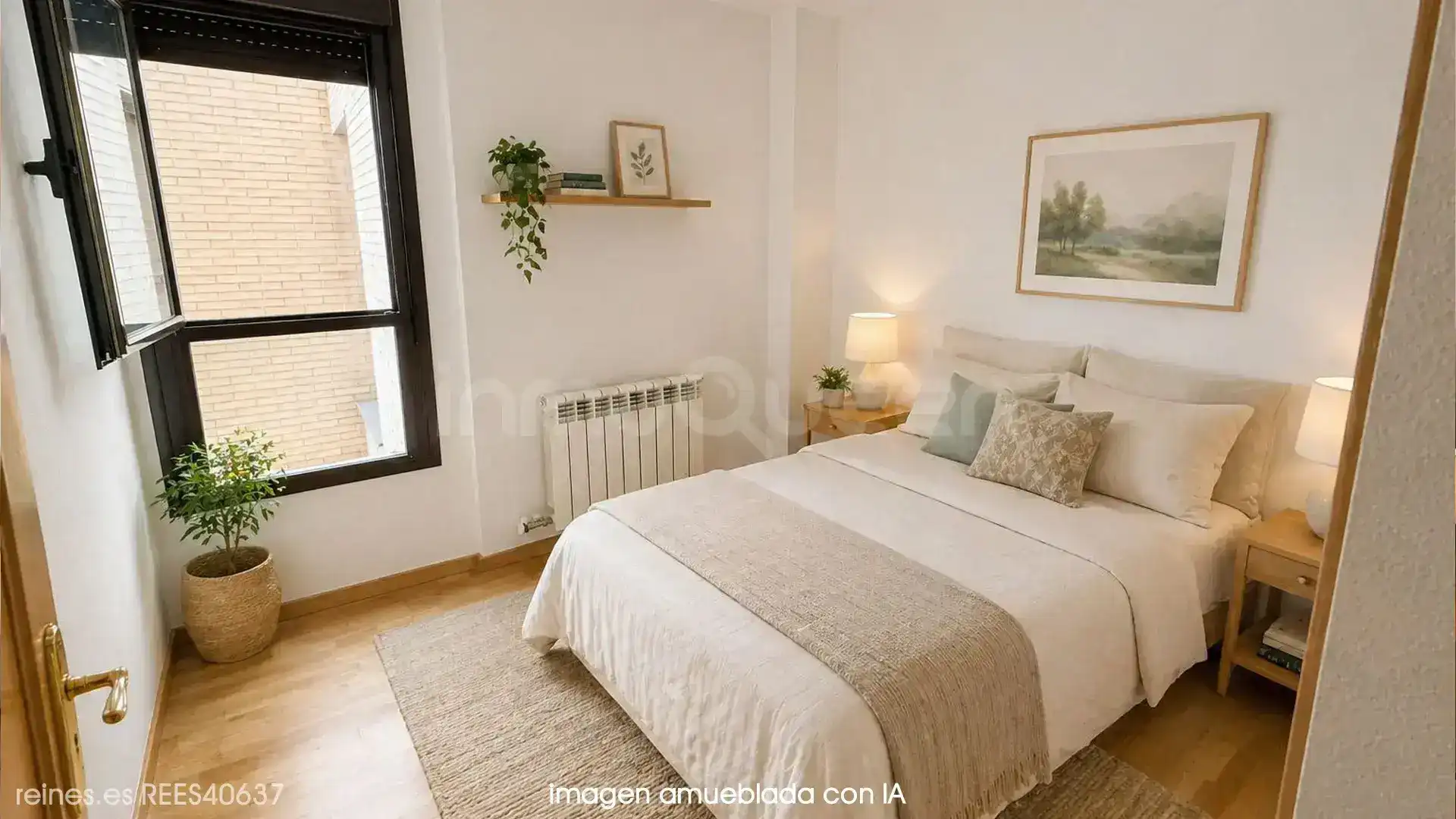 Bedroom of Flat for sale in La Puebla de Alfindén  with Heating and Terrace