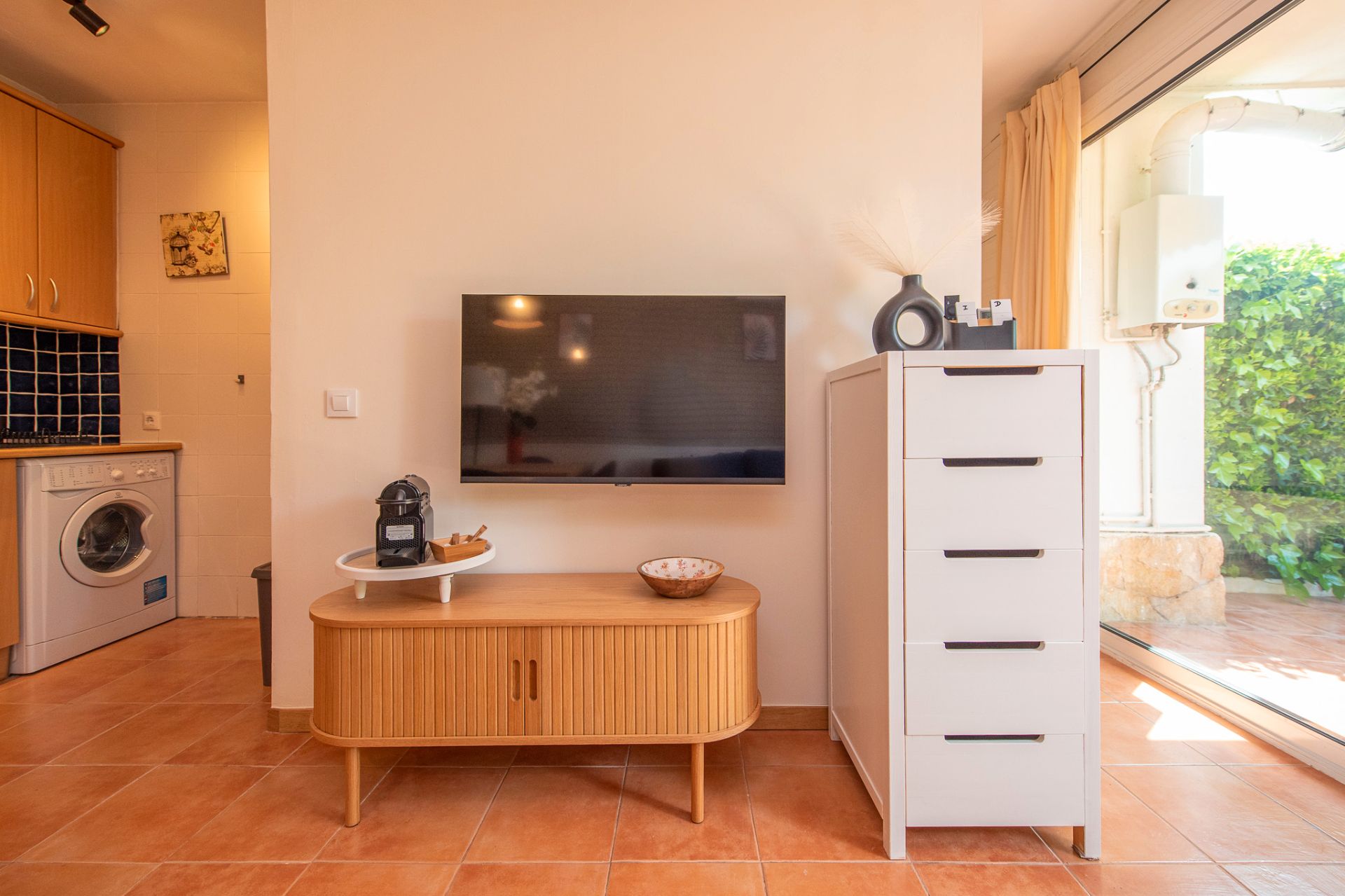 Sala d'estar de Estudi en venda en Castell d'Aro, Platja d'Aro i s'Agaró amb Aire condicionat, Calefacció i Terrassa