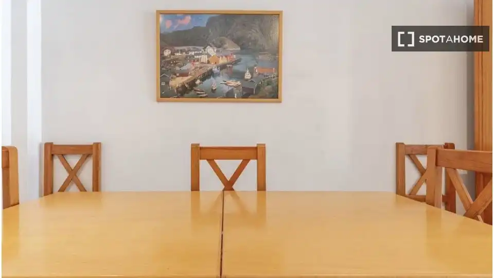 Menjador de Apartament per a compartir en Canet d'En Berenguer amb Aire condicionat, Terrassa i Moblat