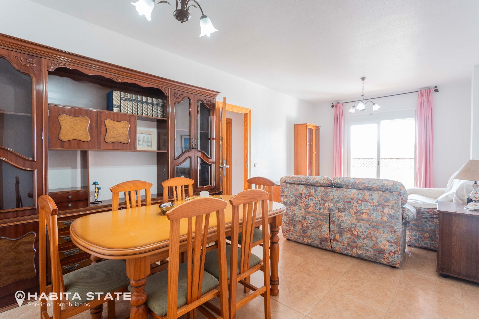 Dining room of Flat for sale in Roquetas de Mar  with Terrace, Furnished and Washing machine