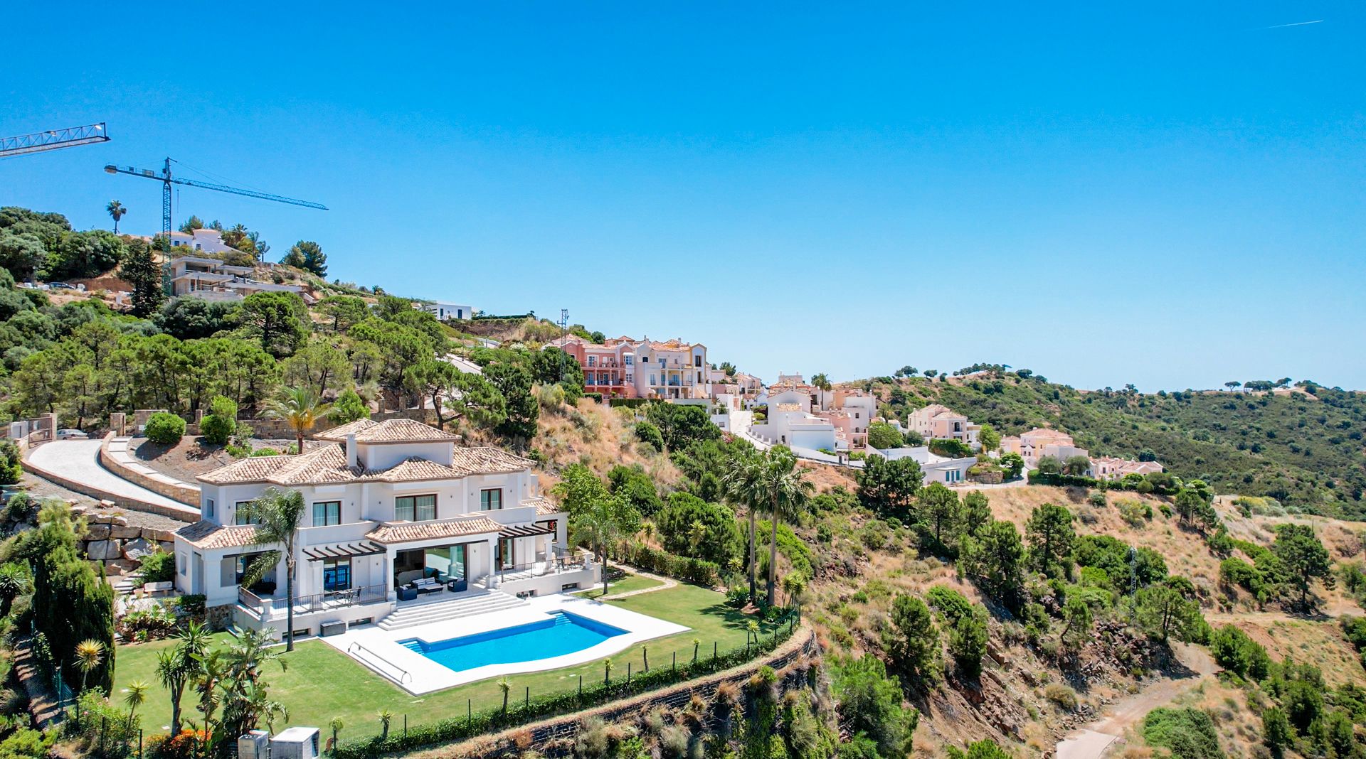 Exterior view of House or chalet for sale in Benahavís  with Air Conditioner, Private garden and Terrace