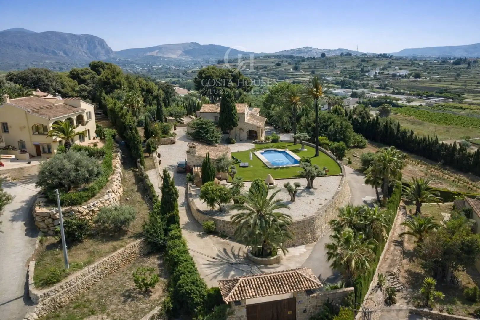 Vista exterior de Casa o xalet en venda en Benissa amb Aire condicionat, Jardí privat i Terrassa