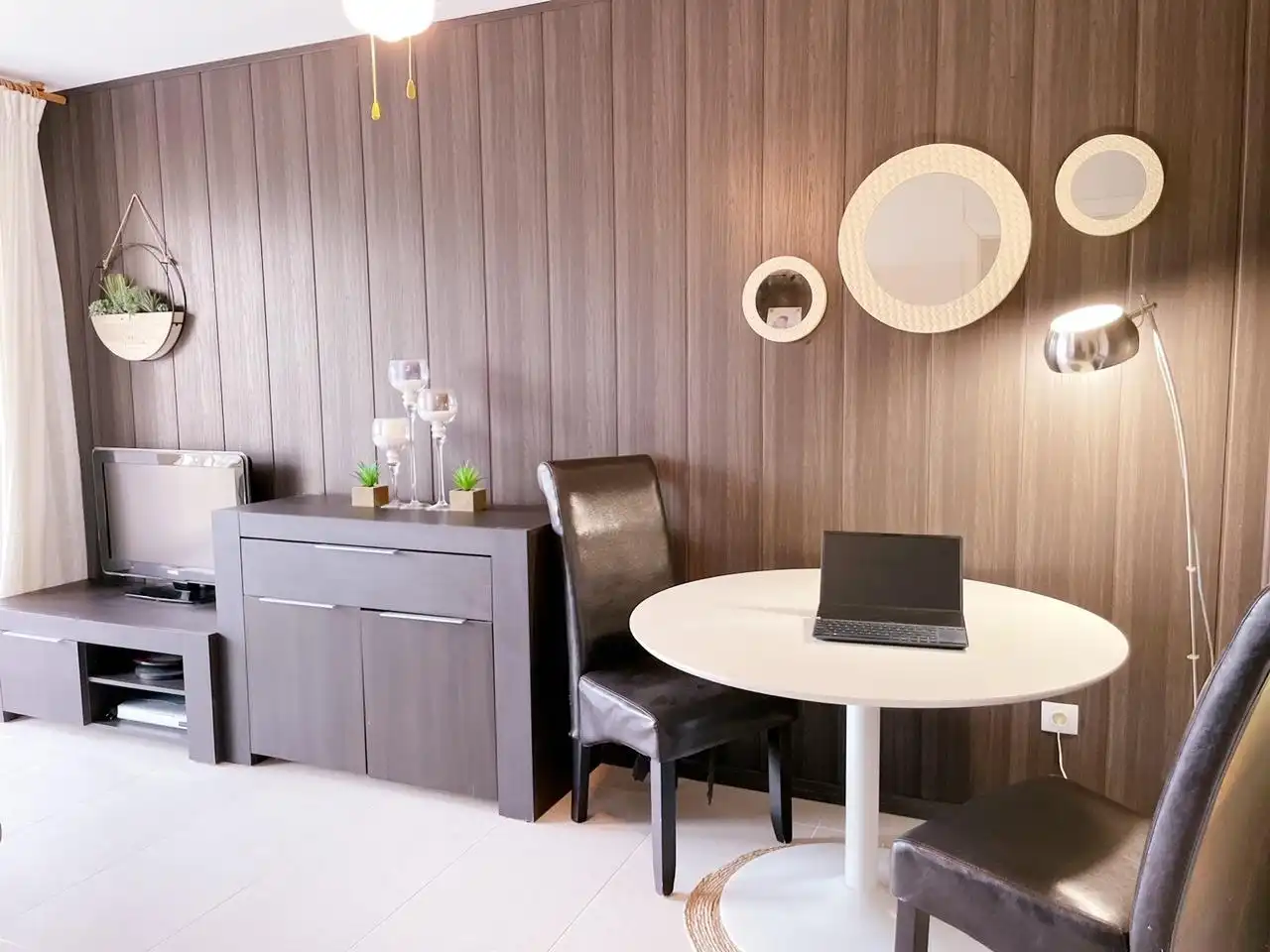 Comedor de Apartamento de alquiler en Benicasim / Benicàssim con Jardín privado, Terraza y Amueblado