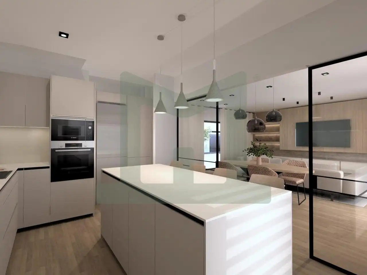 Cocina de Casa adosada en venta en Griñón con Calefacción, Jardín privado y Piscina
