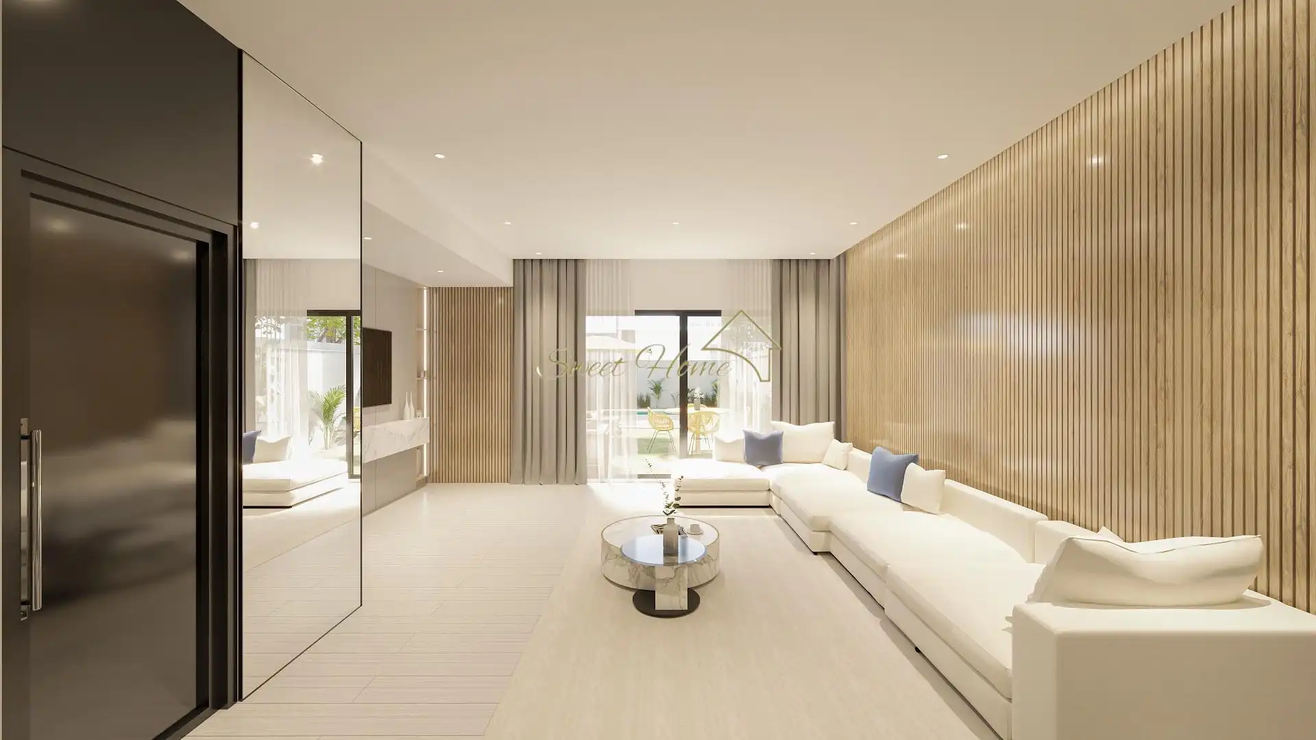 Living room of Houses for sale in El Masnou  with Air Conditioner, Private garden and Terrace