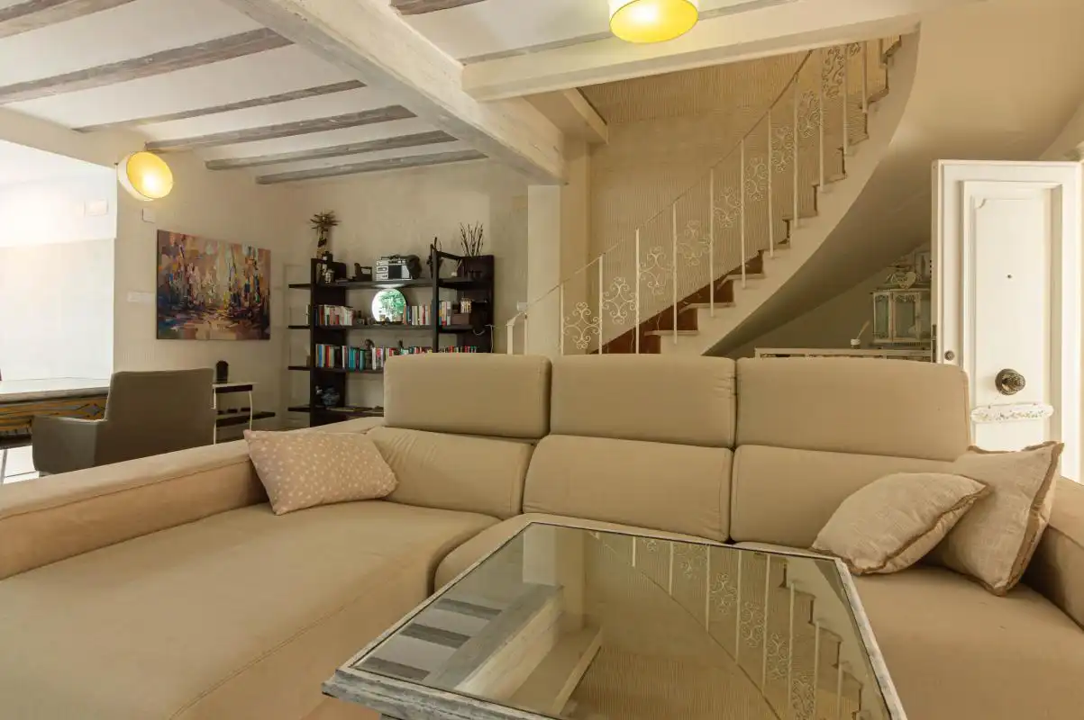 Living room of Houses for sale in Oliva  with Air Conditioner, Heating and Private garden