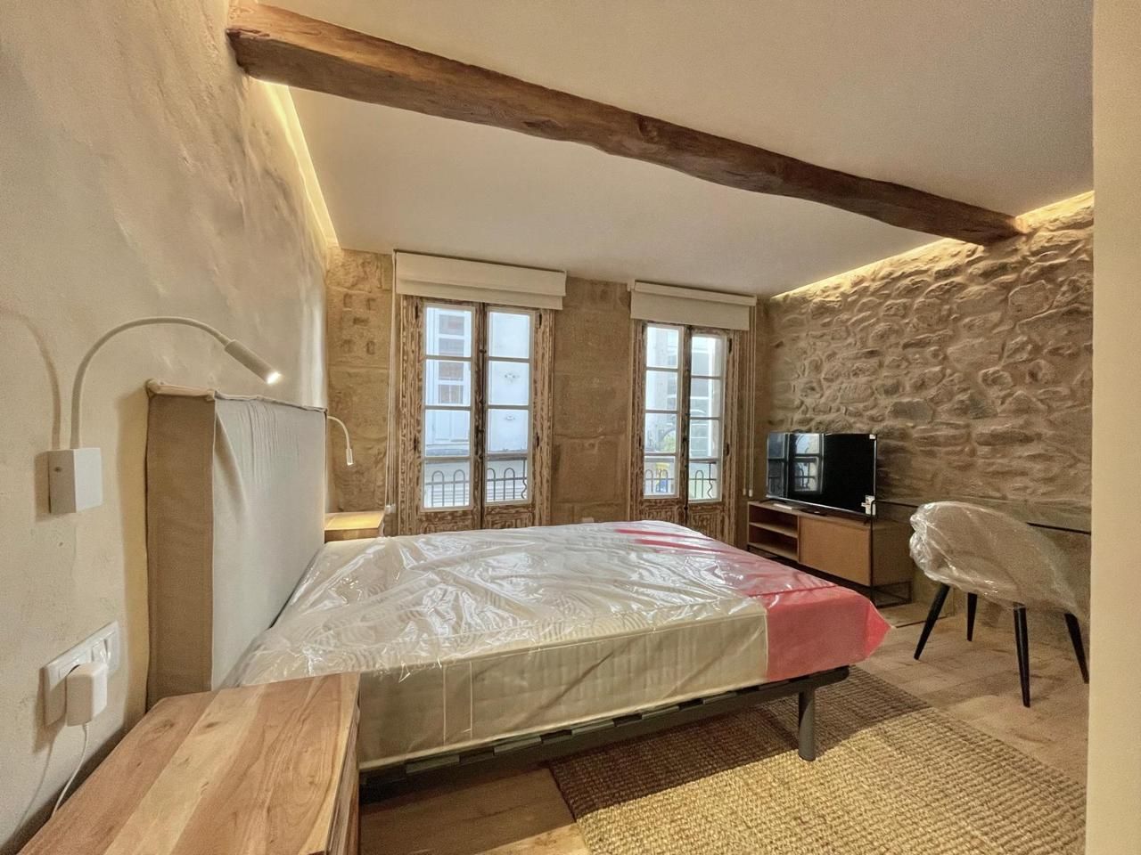 Bedroom of Flat to share in A Coruña Capital   with Heating, Parquet flooring and Furnished