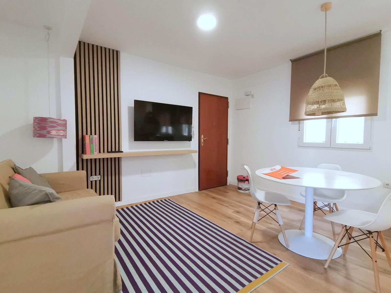 Sala d'estar de Pis de lloguer en Málaga Capital amb Moblat