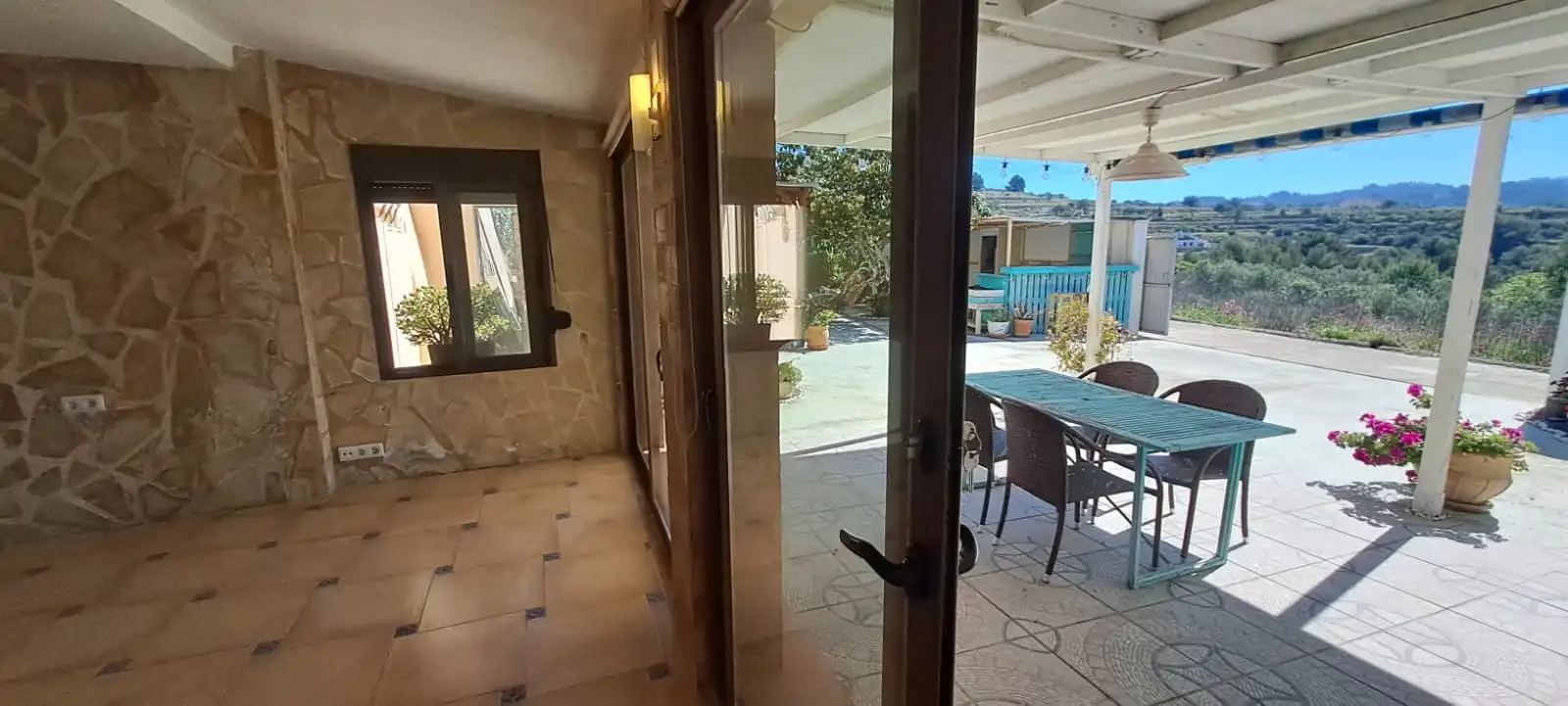 Terraza de Casa adosada de alquiler en Benissa con Amueblado y Piscina comunitaria