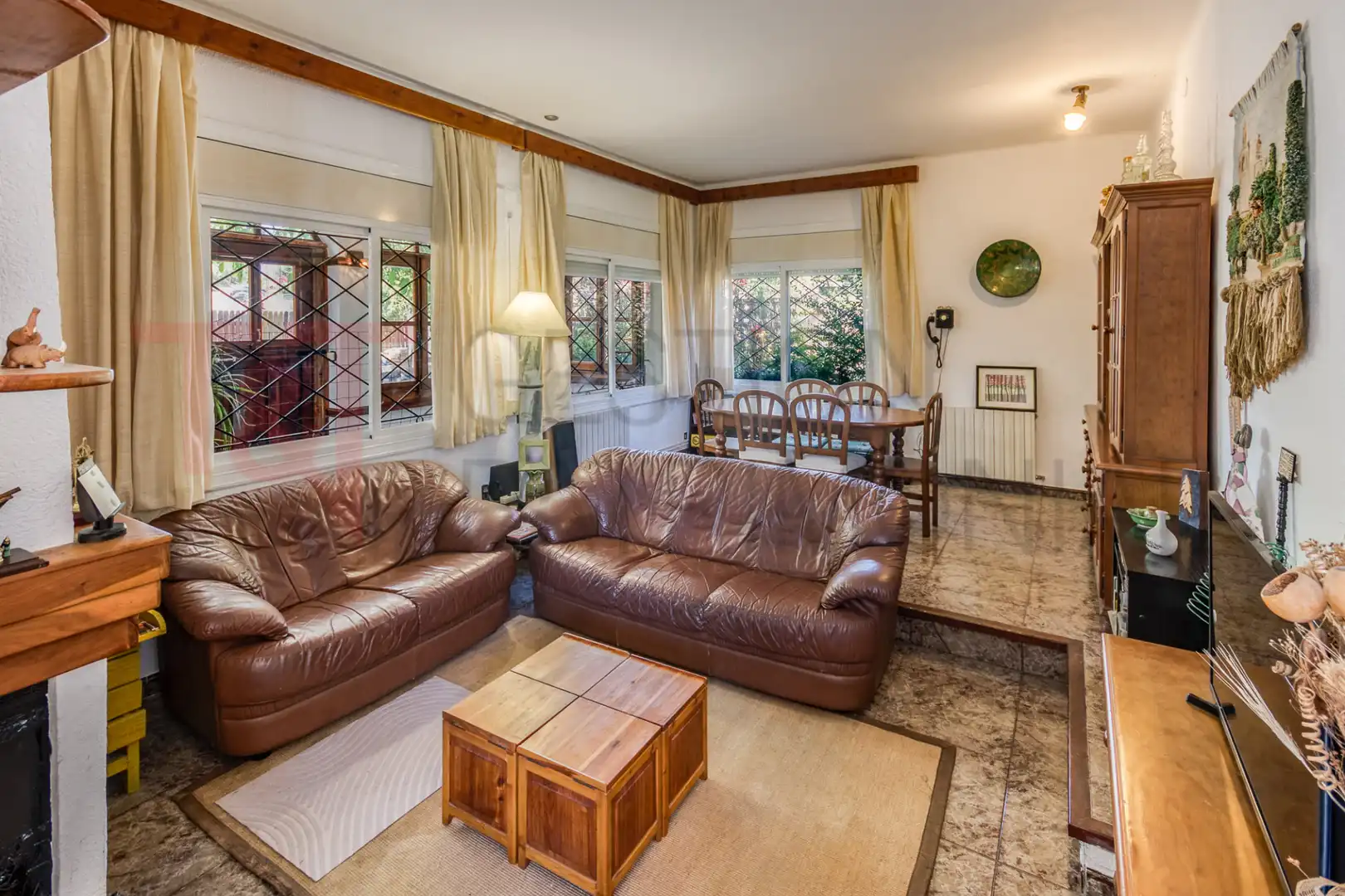 Sala de estar de Casa o chalet en venta en Pineda de Mar con Aire acondicionado, Calefacción y Jardín privado