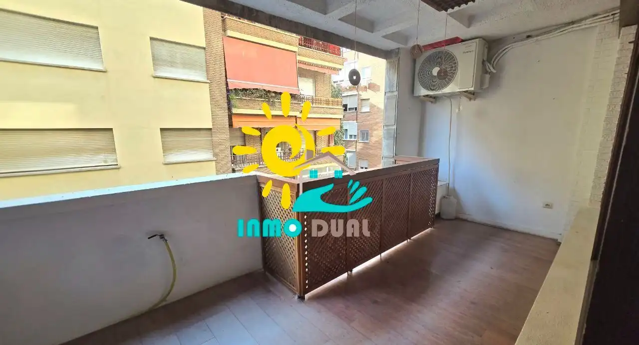 Balcony of Flat for sale in Badajoz  with Air Conditioner, Heating and Terrace
