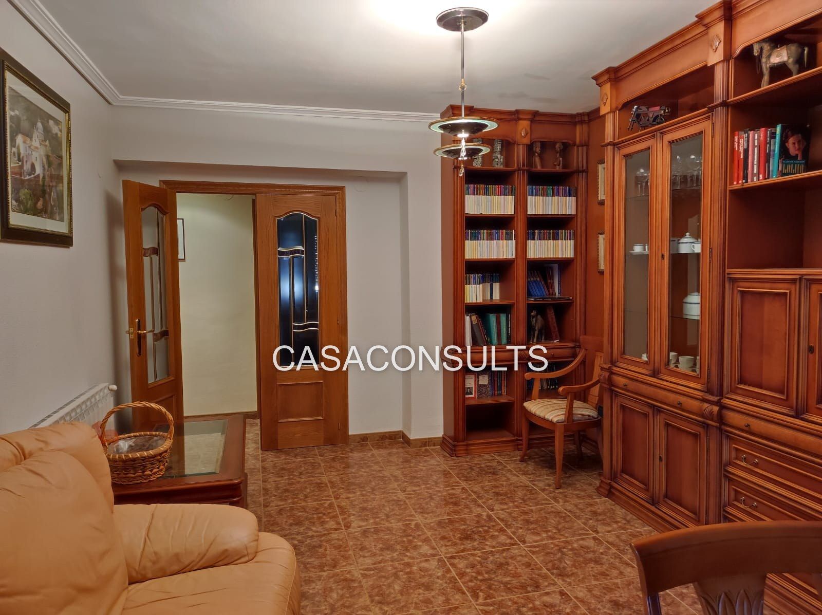 Living room of Flat for sale in Llucena / Lucena del Cid  with Heating, Terrace and Furnished