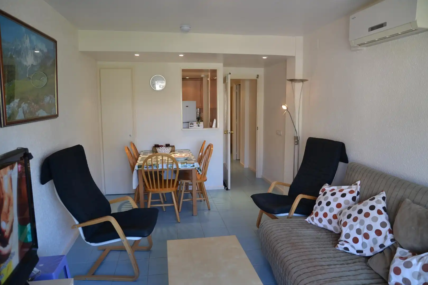 Living room of Flat for sale in L'Estartit  with Air Conditioner, Heating and Washing machine