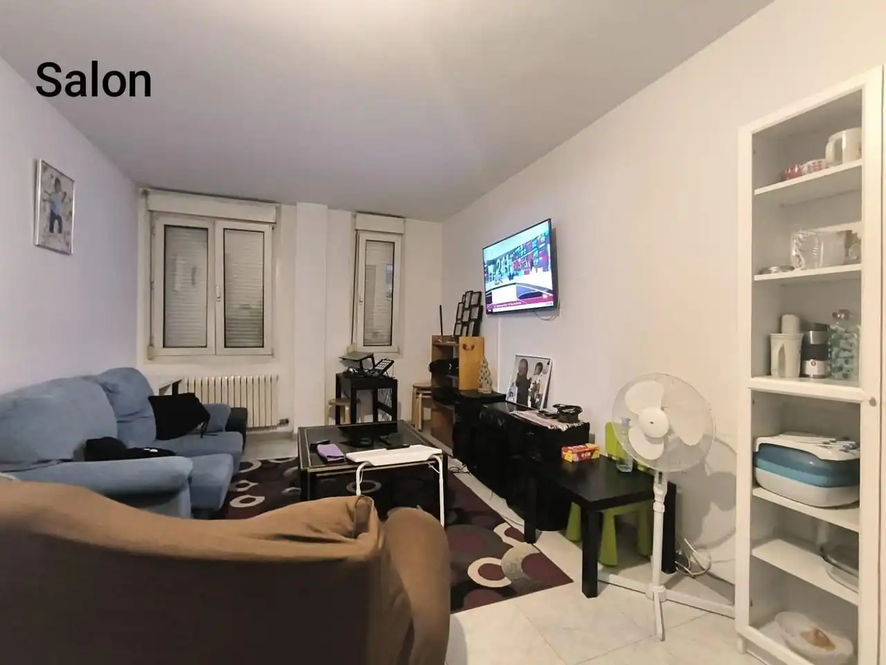 Living room of Flat for sale in Zaragoza  with Heating and Furnished