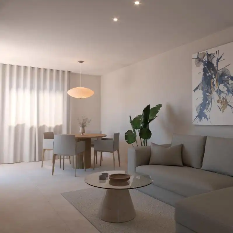 Sala d'estar de Àtic en venda en Jávea / Xàbia amb Jardí privat, Piscina i Alarma