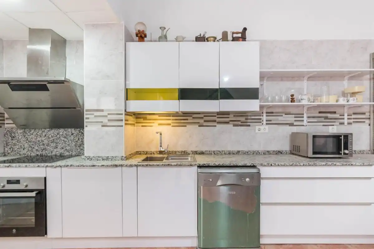 Cocina de Casa adosada en venta en Murcia con Aire acondicionado, Calefacción y Jardín privado