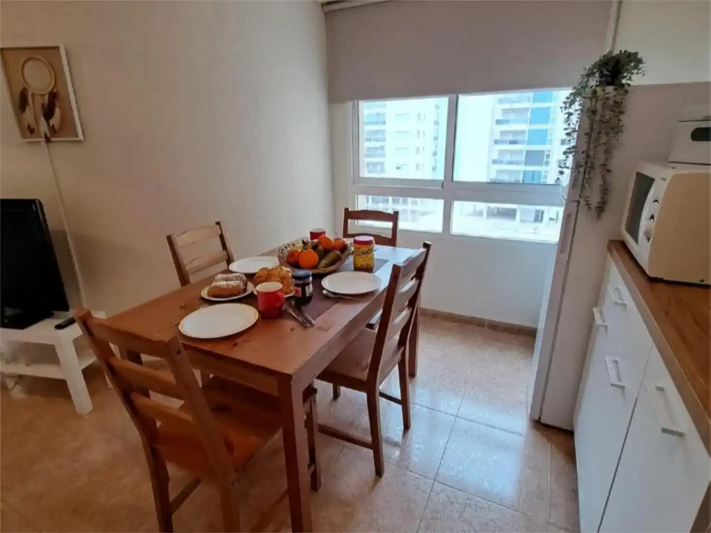 Dining room of Flat for rent in La Manga del Mar Menor  with Air Conditioner, Private garden and Swimming Pool