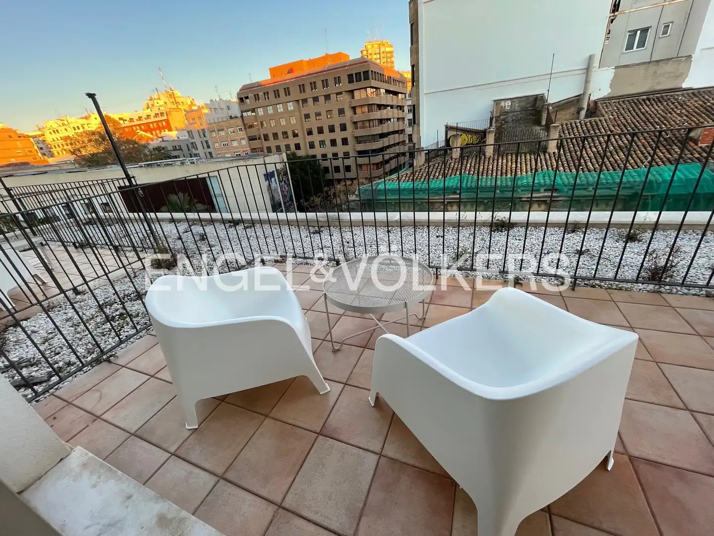 Terrasse von Wohnung zur Miete in Valencia mit Klimaanlage, Heizung und Privatgarten