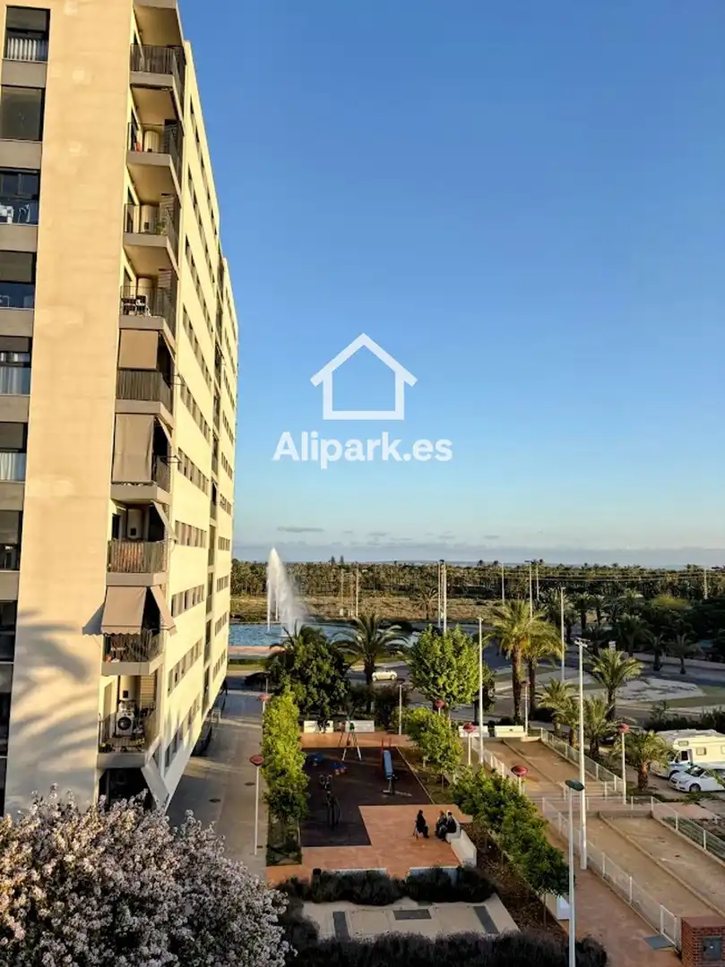 Vista exterior de Piso en venta en Elche / Elx con Terraza y Amueblado
