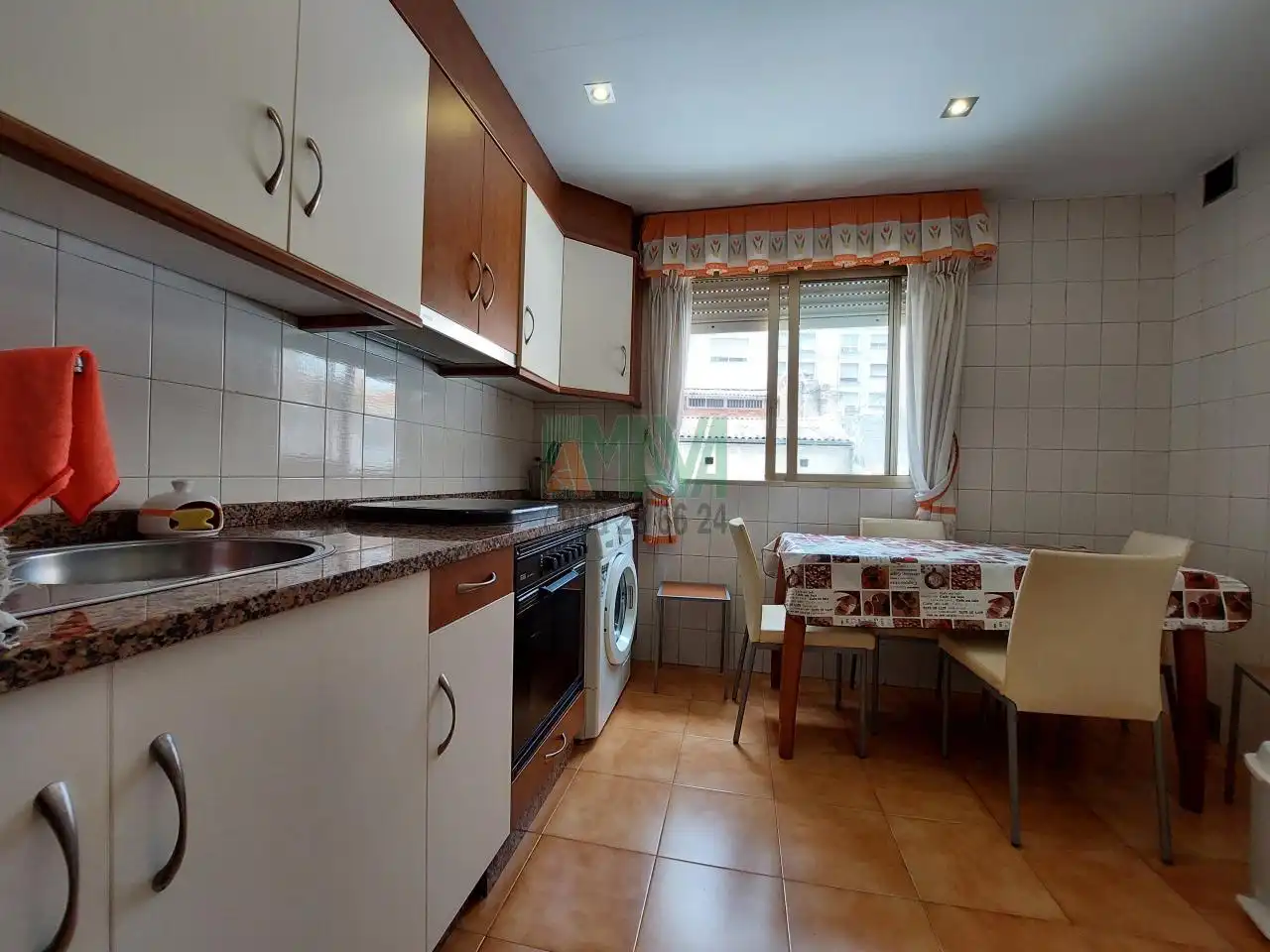 Kitchen of Apartments for rent in Ourense Capital   with Heating, Parquet flooring and Storage room