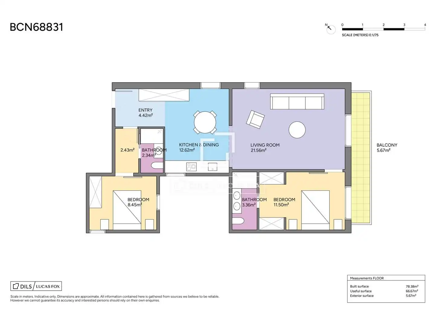 Piso en venta en Barcelona con Aire acondicionado, Calefacción y Amueblado