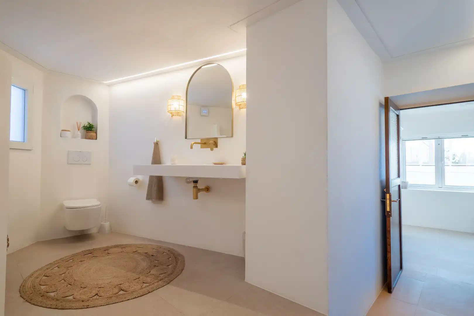 Baño de Dúplex de alquiler en Mogán con Aire acondicionado, Terraza y Amueblado