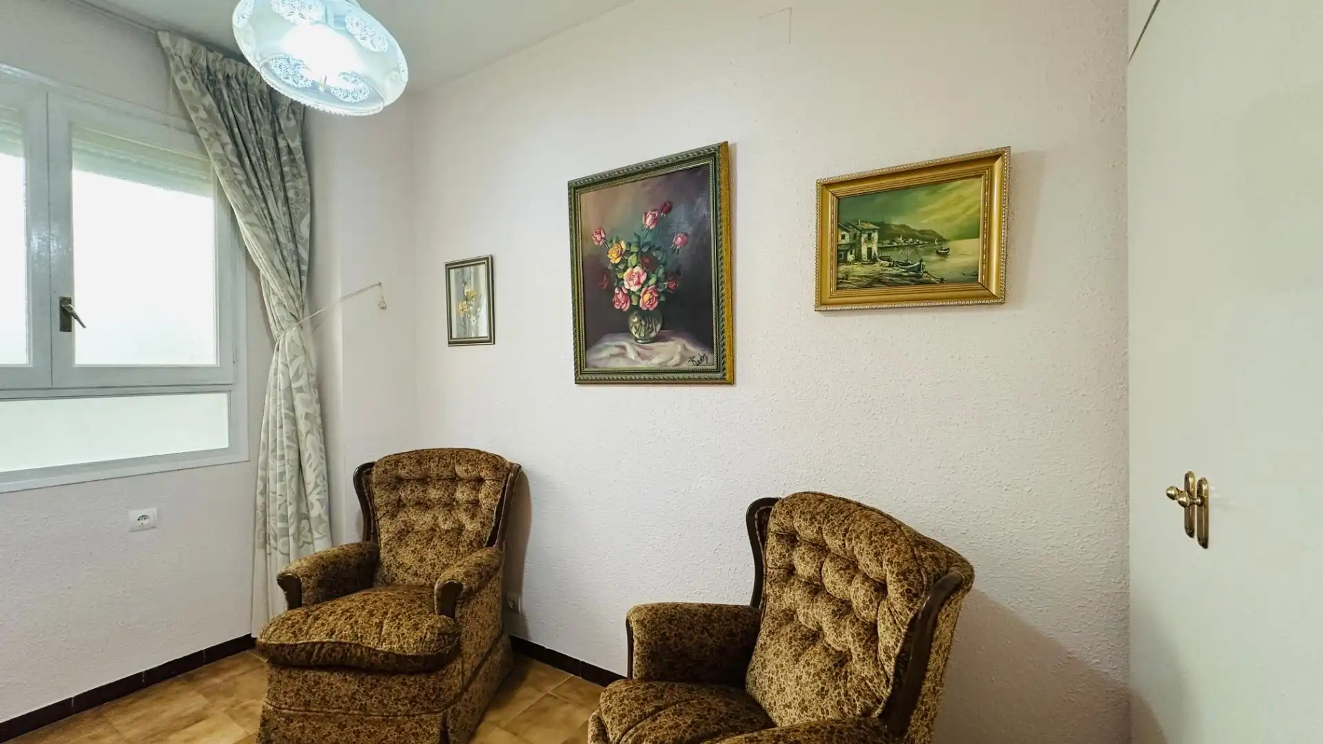 Sala de estar de Piso en venta en Amposta con Aire acondicionado, Terraza y Amueblado