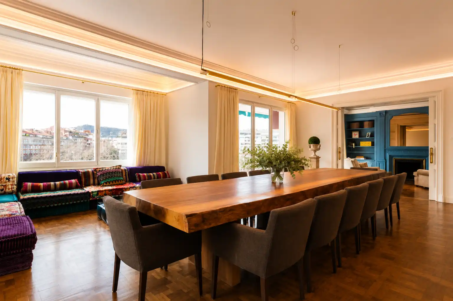 Comedor de Piso de alquiler en Barcelona con Aire acondicionado, Calefacción y Terraza