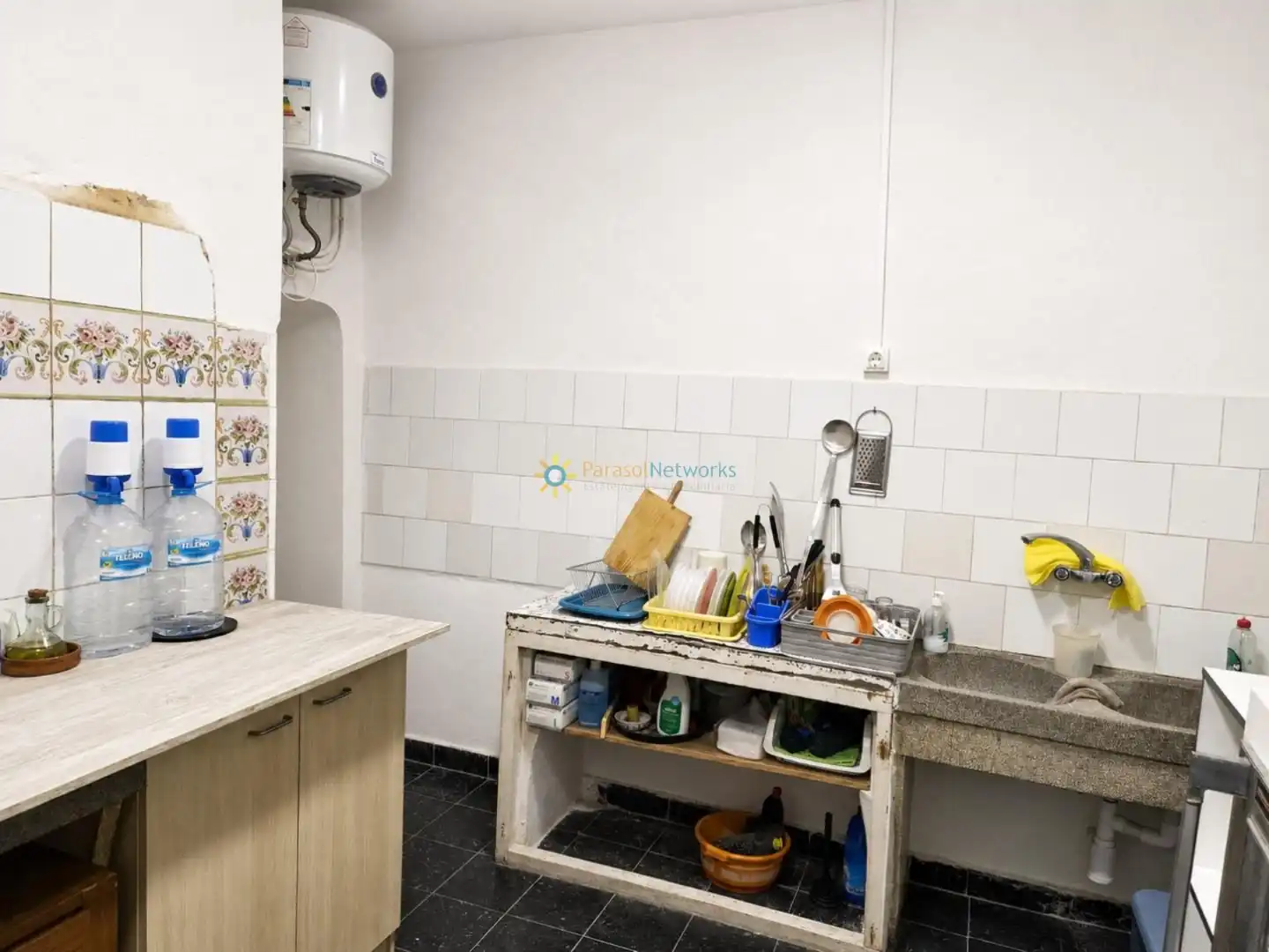 Cocina de Casa adosada en venta en Alcàntera de Xúquer con Jardín privado, Terraza y Trastero