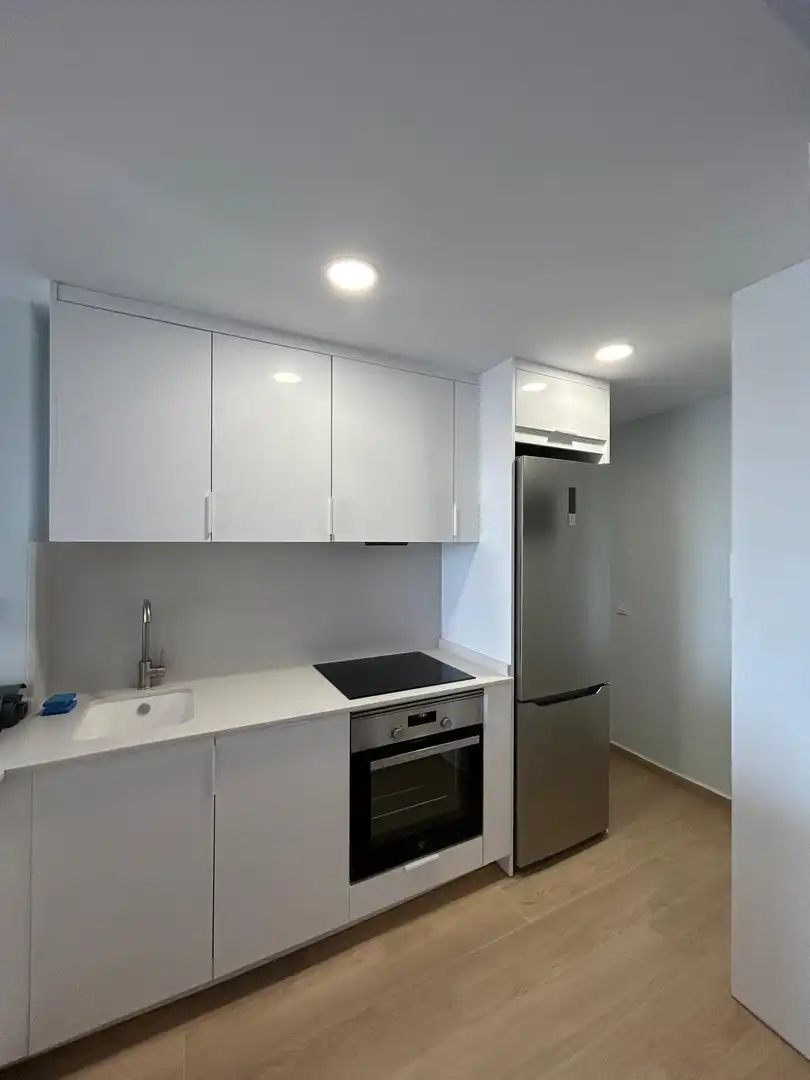 Cuina de Apartament de lloguer en El Puig de Santa Maria amb Parquet, Terrassa i Moblat