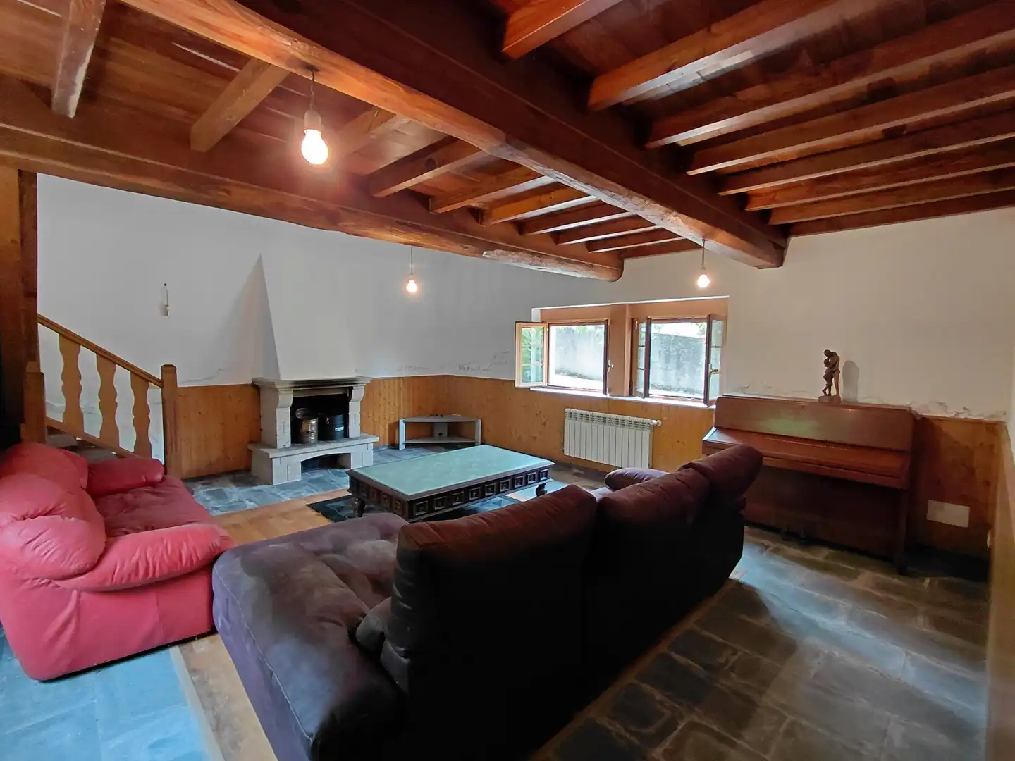 Sala de estar de Casa o chalet en venta en Betanzos con Calefacción, Jardín privado y Trastero