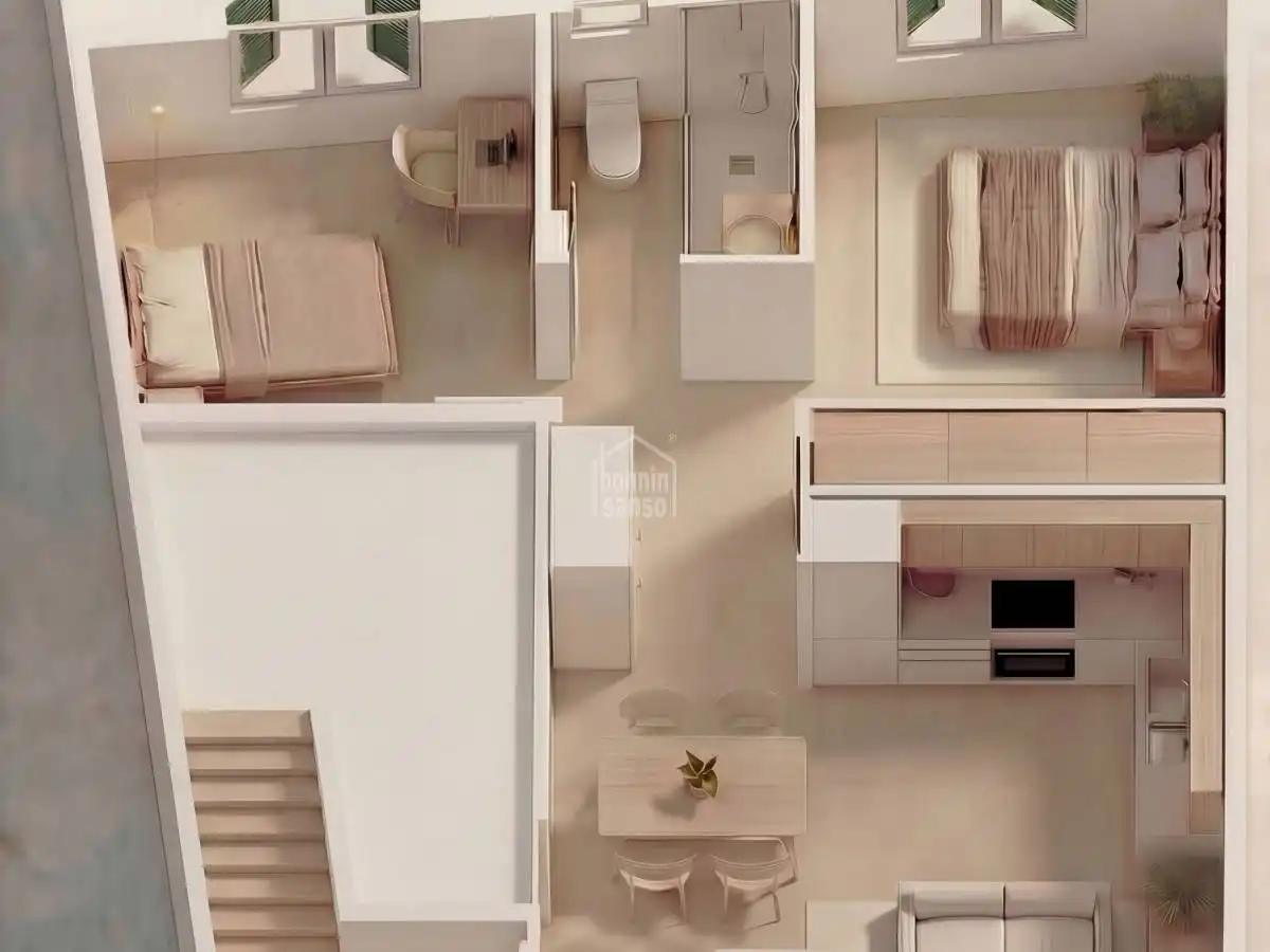 Dormitori de Apartament en venda en Maó - Mahón amb Terrassa
