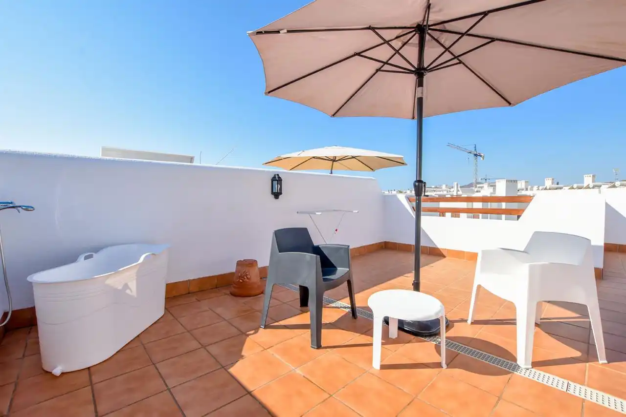 Terrasse von Dachboden zum Verkauf in Pulpí mit Klimaanlage, Terrasse und Abstellraum