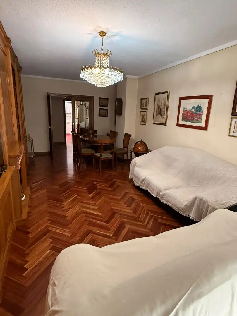 Wohnzimmer von Wohnung zur Miete in Madrid mit Heizung, Terrasse und Möbliert