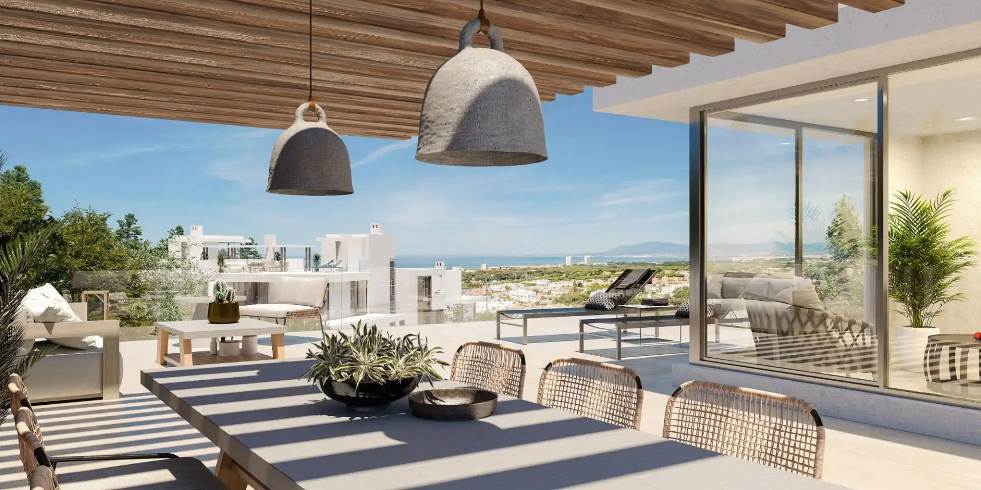 Terraza de Casa o chalet en venta en Marbella con Aire acondicionado, Calefacción y Jardín privado