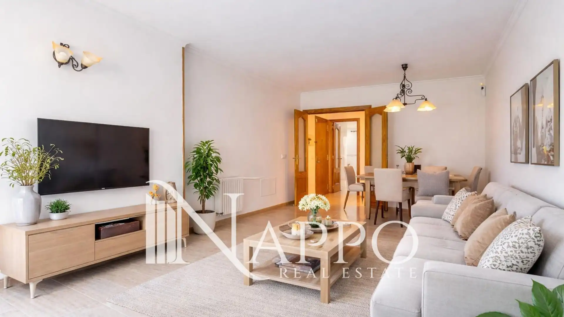 Living room of Flat for sale in  Palma de Mallorca  with Air Conditioner, Terrace and Storage room