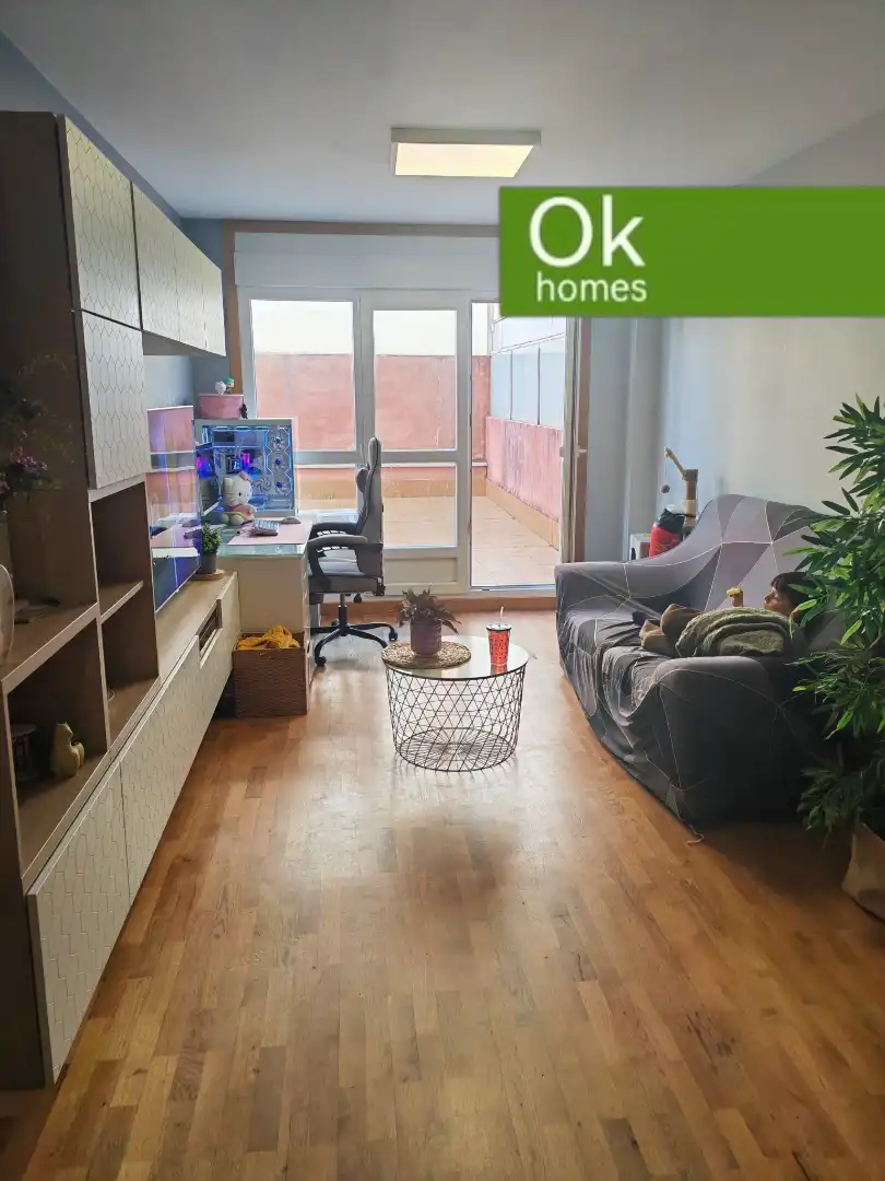 Living room of Flat for sale in Arteixo  with Heating, Parquet flooring and Terrace