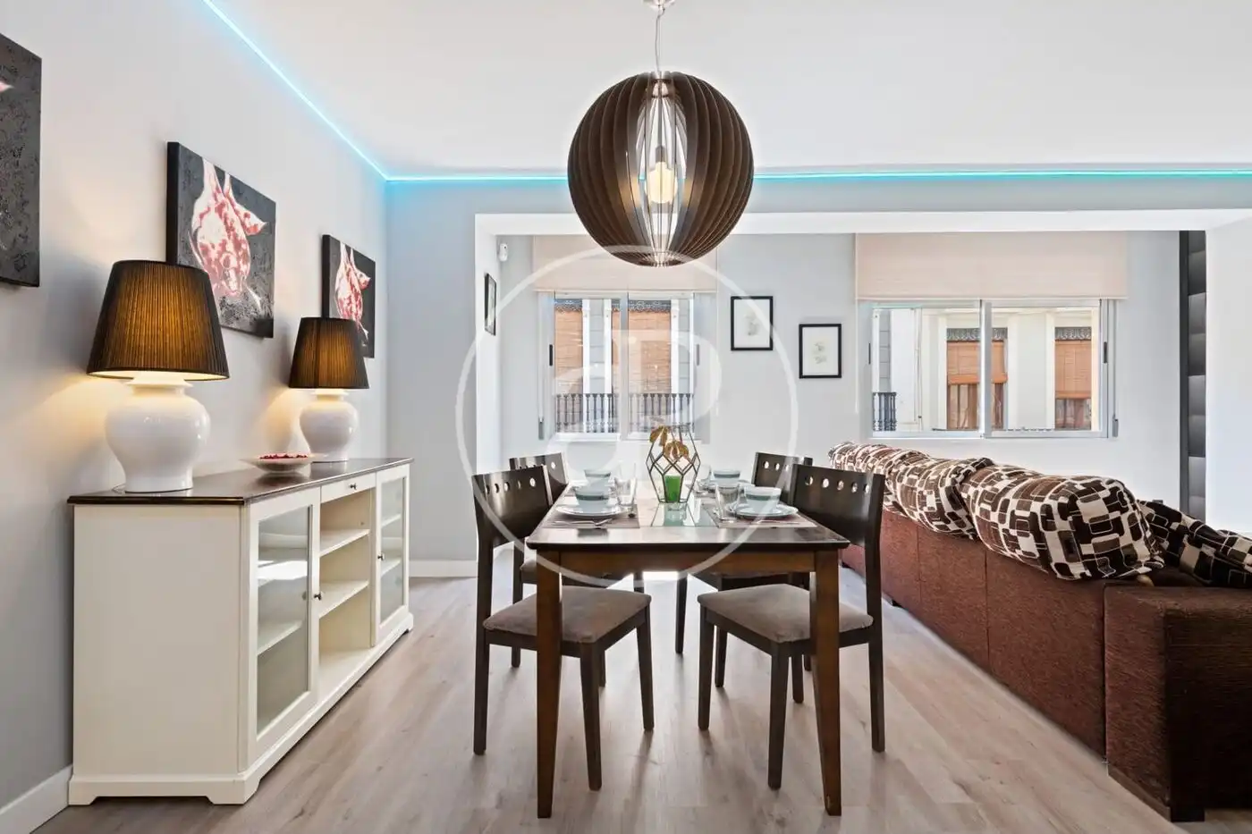 Dining room of Flat for sale in Burriana / Borriana  with Air Conditioner, Heating and Terrace