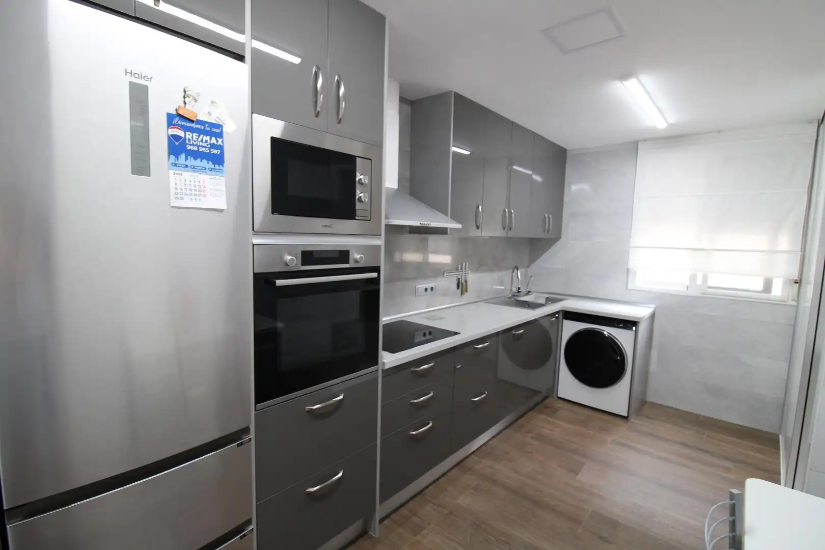 Cocina de Piso de alquiler en Murcia con Aire acondicionado
