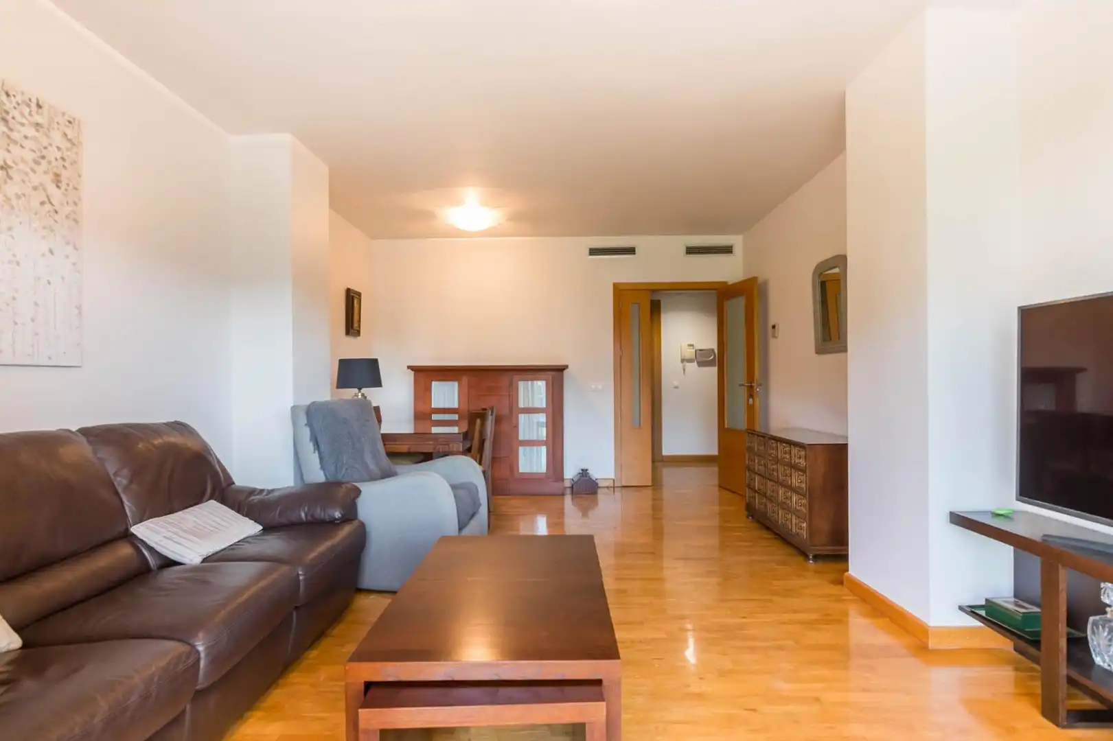 Sala d'estar de Pis en venda en Murcia amb Aire condicionat, Calefacció i Parquet