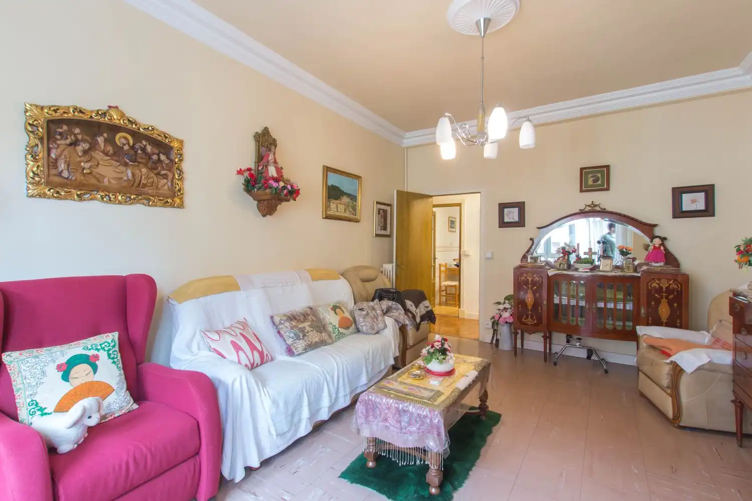 Living room of Flat for sale in  Pamplona / Iruña  with Heating and Balcony