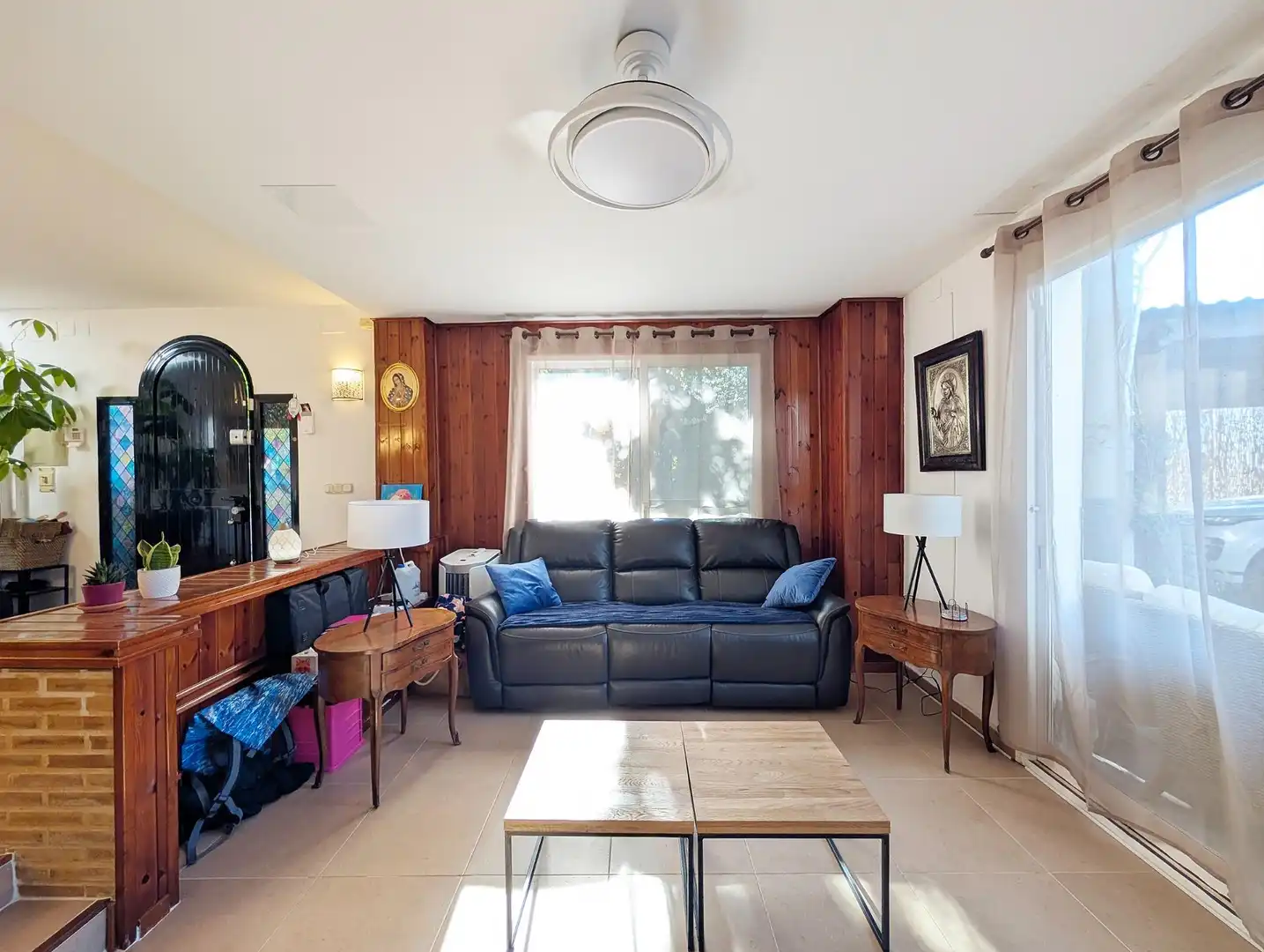 Sala d'estar de Casa o xalet en venda en Puçol amb Aire condicionat, Calefacció i Jardí privat