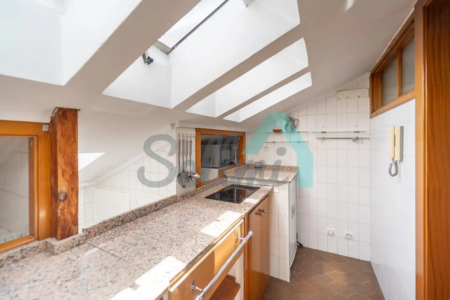 Kitchen of Flat for rent in Oviedo   with Heating, Parquet flooring and Furnished
