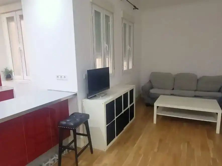 Living room of Flat for rent in  Madrid Capital  with Air Conditioner
