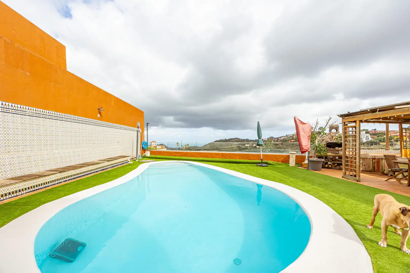 Swimming pool of Houses for sale in Santa Brígida  with Private garden, Terrace and Storage room