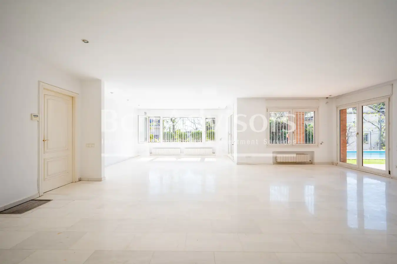 Sala de estar de Casa o chalet de alquiler en Barcelona con Aire acondicionado, Calefacción y Jardín privado