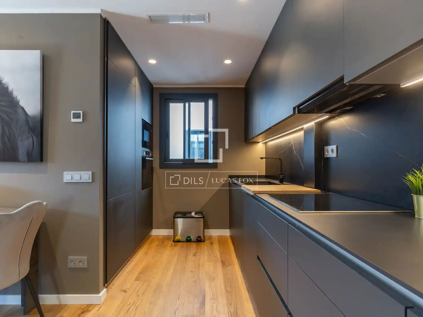 Cocina de Casa o chalet de alquiler en Esplugues de Llobregat con Aire acondicionado, Calefacción y Parquet