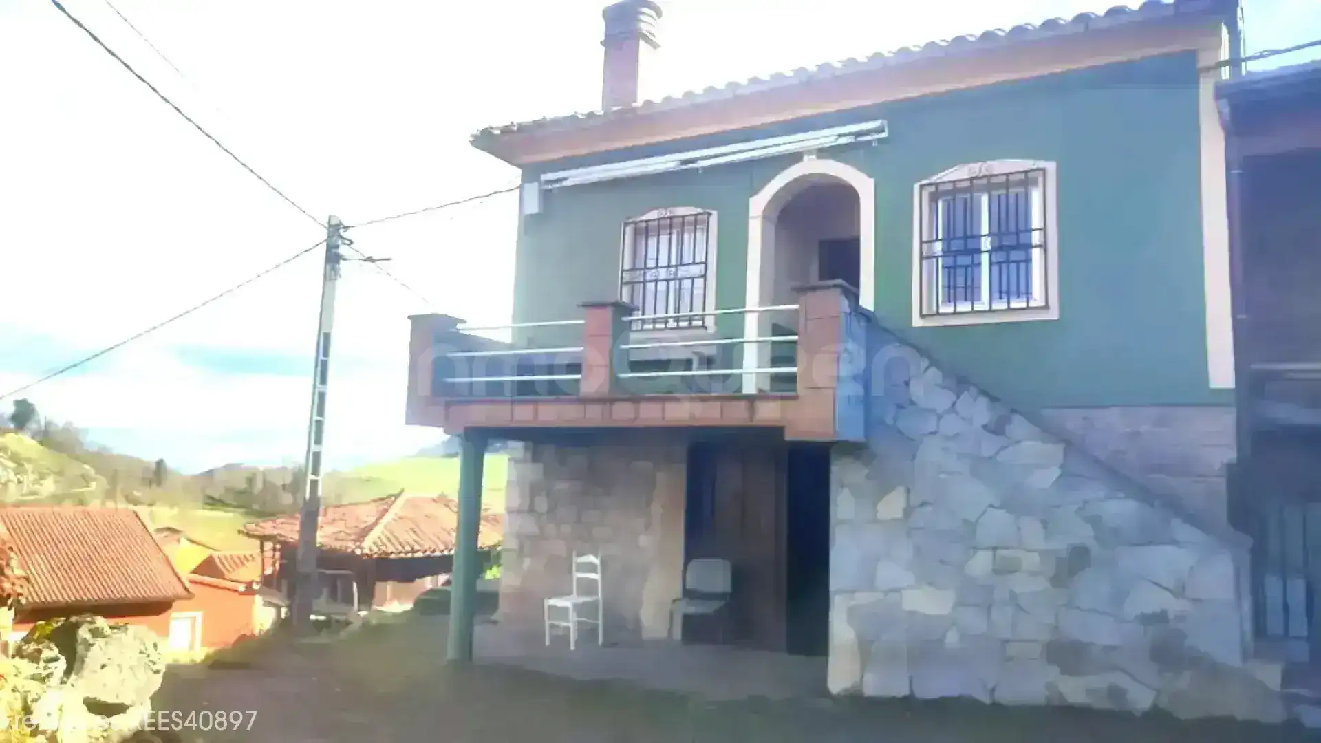 Vista exterior de Casa o xalet en venda en Yernes y Tameza amb Terrassa