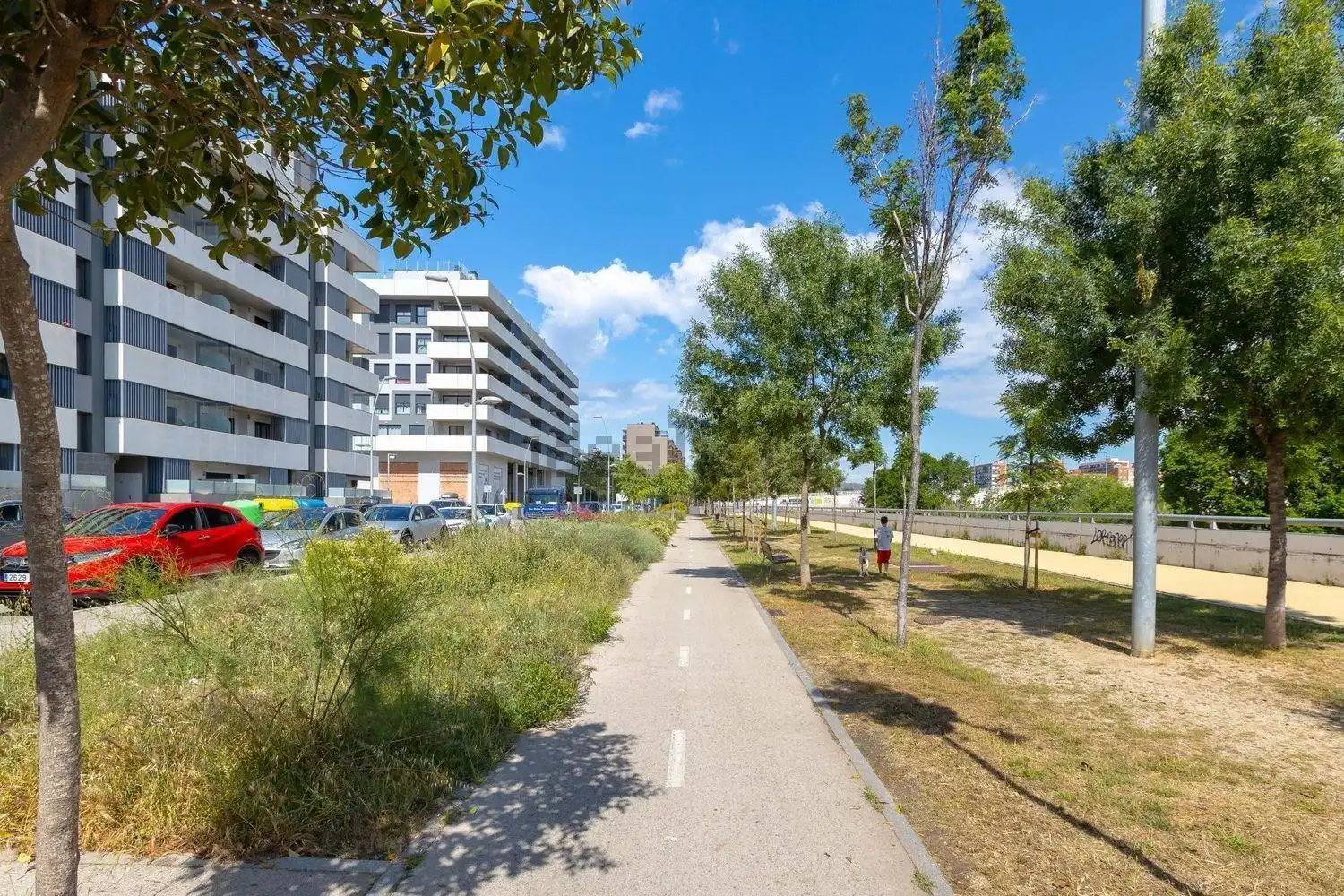 Dachboden zur Miete in Sant Adrià de Besòs mit Klimaanlage, Heizung und Privatgarten